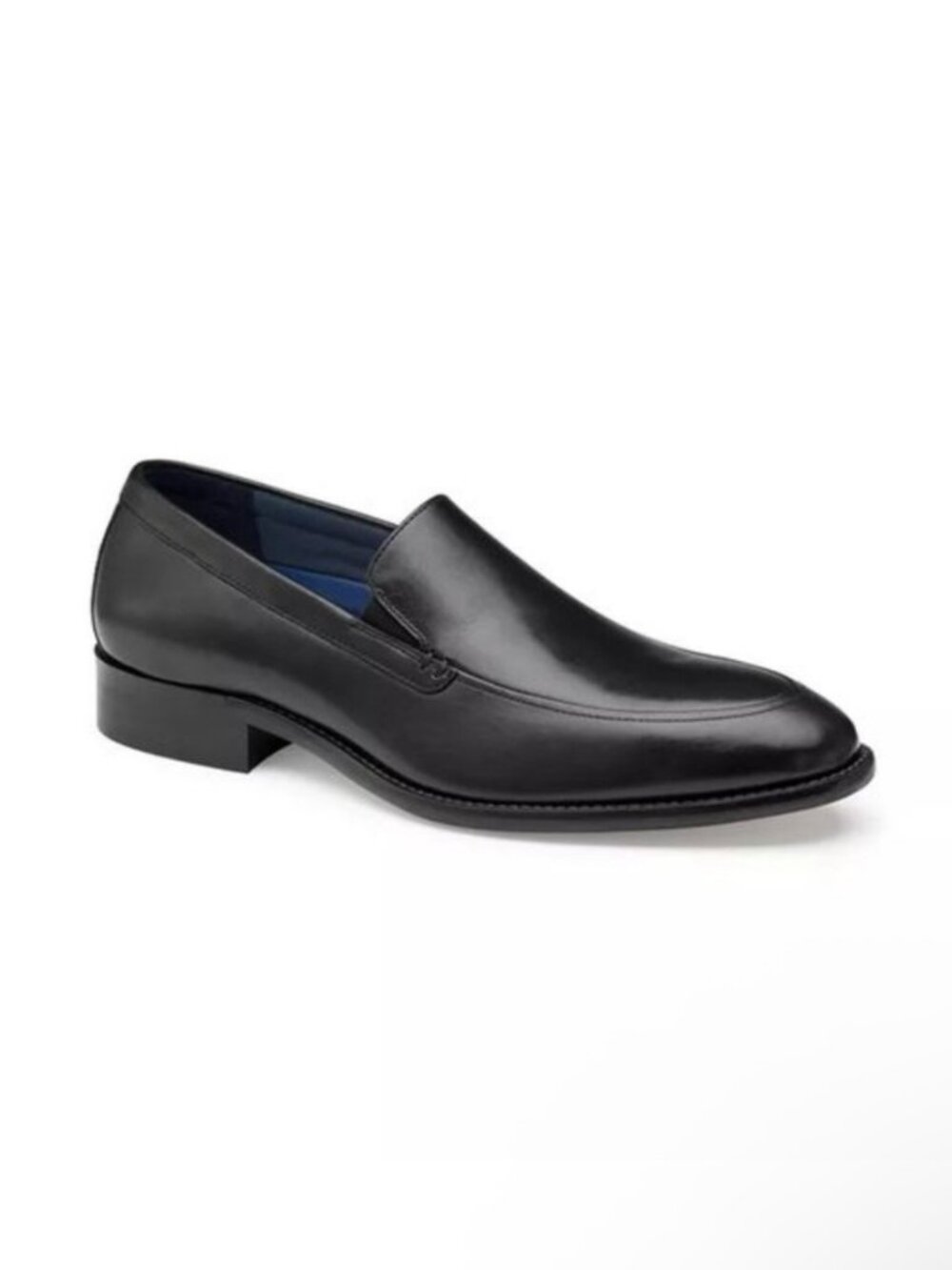 13 Men's JOHNSTON & MURPHY Black Stockton Venetian Loafers Shoes Leather 59-2479
